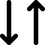 Action, Arrows, Vertical, Move, Swap, Switch, Transfer Icon SVG Icon